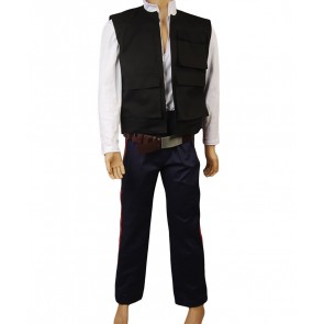 Star Wars ANH A New Hope Han Solo Vest Shirt Pants Cosplay Costume