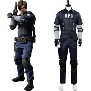 Video Game Resident Evil 2 Remake Re Leon Scott Kennedy Costume