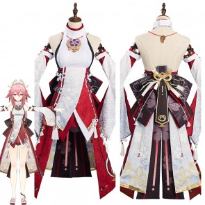 Genshin Impact Yae Miko Outfits Halloween Carnival Suit Cosplay Costume