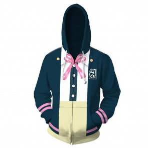 Nanami ChiaKi Cosplay Hoodies Danganronpa Zip Up 3D Print Jacket