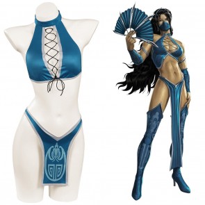 Mortal Kombat Kitana Sexy Bikini Swim Costume