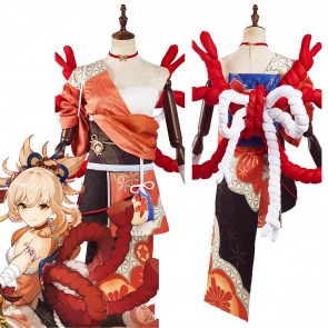 Genshin Impact Yoimiya Halloween Carnival Suit Outfits Cosplay Costume