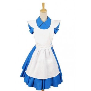 Alice In Wonderland Movie Blue Alice Dress Costume