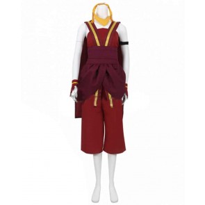 Avatar The Last Airbender Toph Beifong Red Cosplay Costume