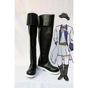 Axis Power Hetalia Cosplay Black Boots Shoes