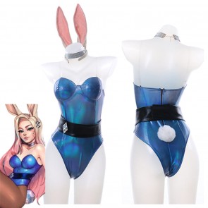 League of Legends LOL KDA Groups Fox Ahri The NineTailed Fox Bunny Girl Jump Costume