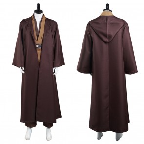 Star Wars Kenobi Jedi TUNIC Cosplay Costume Brown Version