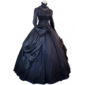 Classic Klassiker Retro Long Sleeves Lace Frill Layered Ball Gown Dress 