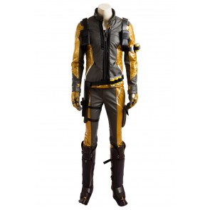 Overwatch Soldier 76 Bio Jack Morrison Gold Edition Outfit Costume