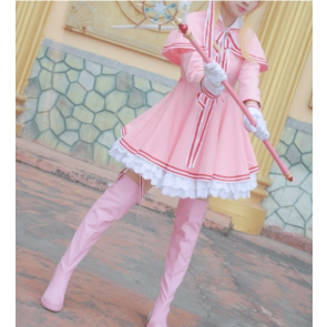 Card Captor Sakura Cosplay Shoes Boots Pink