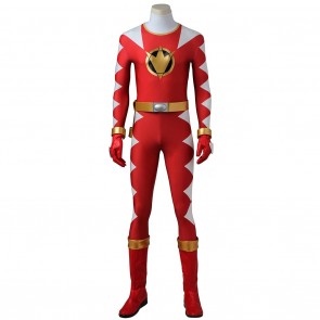 Conner McKnight Red Dino Ranger Costume For Power Rangers Dino Thunder Cosplay