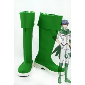 Cute High Earth Defense Club LOVE! Defense Club Atsushi Kinugawa Dark Green Boots Cosplay Shoes