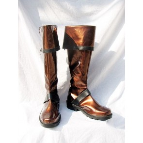 D.Gray-man Lavi Cosplay Boots Shoes Dark Brown