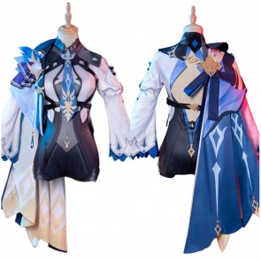 Genshin Impact Eula Cosplay Costume Dress Outfits Halloween Carnival Suit