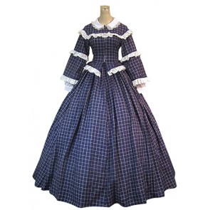 Civil War Sweet Vintage Lolita Tarten Lace Frilled Ball Gown Dress