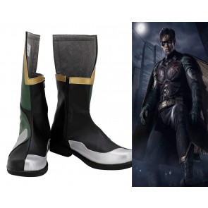 DC Comic Batman Boy Wonder Robin Cosplay Shoes