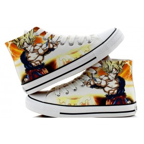 Dragon Balls Super Saiyan Son Goku Cosplay Shoes Canvas Shoes