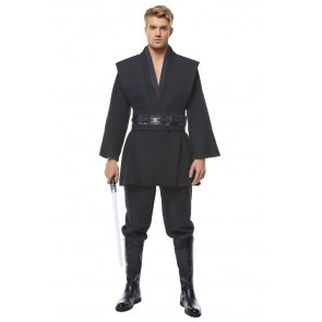 Star Wars Kenobi Jedi TUNIC Black Version No Cloak Cosplay Costume