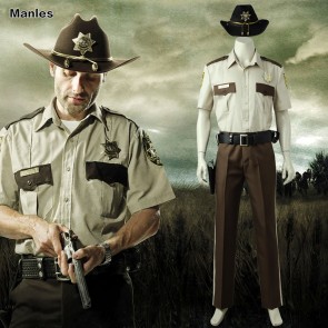 The Walking Dead Rick Grimes Cosplay Costume 