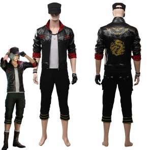 Final Fantasy VII Remake Leslie Kyle Adult Men Outfit Costume Costume