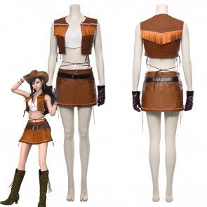 Final Fantasy VII Remake Tifa Lockhart The Cowboy Costume Costume
