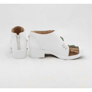 Jojo S Bizarre Adventure Rohan Kishibe White Pu Leather Shoes