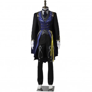 Leo Tsukinaga Costume For Ensemble Stars Reminiscence Monochrome Checkmate Cosplay