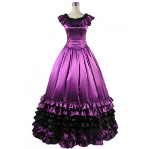 Romantic Romantik Sweet Lolita Dolly Collar Ruffles Floral Armelloses Kleid Brocaded Ball Gown Dress