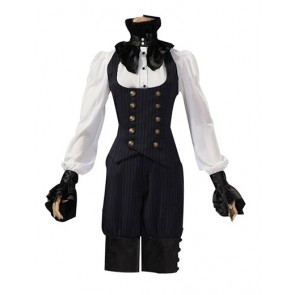 Victorian Punk Gothic Top Vest Trousers Suit