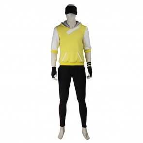 Male Monster Trainer Yellow Costume For Pokemon GO Cosplay 