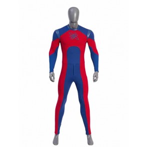 Movie Black Adam Atom Smasher Battle Cosplay Costume Blue Red Body