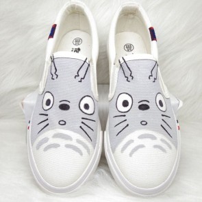 My Neighbor Totoro White Canvas Shoes Totoro Cosplay Shoes