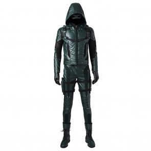 Oliver Queen Costume For Green Arrow Season 5 Cosplay 