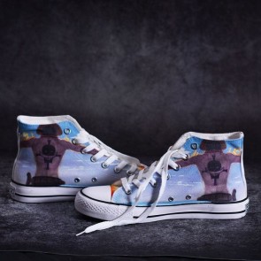 One Piece Portgas·D· Ace Cosplay Shoes Canvas Shoes