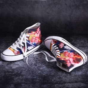 One Piece Portgas·D· Ace SaBo Luffy Cosplay Shoes Canvas Shoes