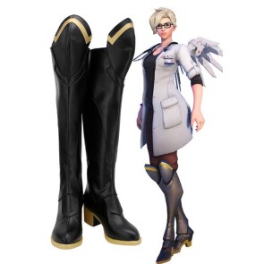 OW Overwatch Mercy Angela Dr. Ziegler Skin Cosplay Shoes