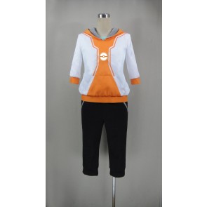 Pokemon Go Male Trainer Orange Cosplay Costume