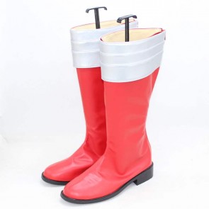 Power Ranger Cosplay Shoes Boots Red