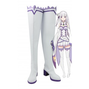 Re:Zero Life In A Different World From Zero Emilia Cosplay Shoes