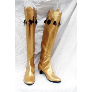Sailor Moon Cosplay Boots Shoes Golden Yellow