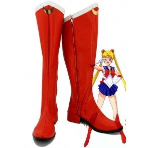 Sailor Moon Tsukino Usagi Boots Cosplay Shoes