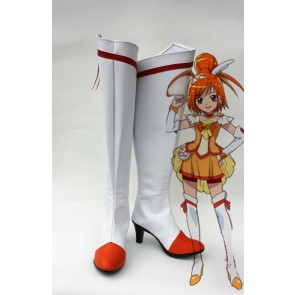 Smile Precure! Pretty Cure Akane Hino Cure Sunny Cosplay Shoes Boots