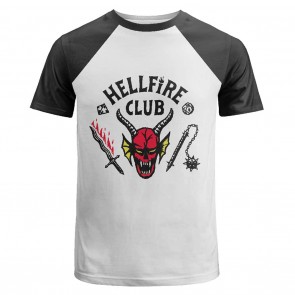 Stranger Things 4 Cosplay Costume Hellfire Club Short Sleeve T-shirt