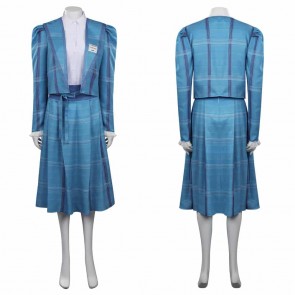 Stranger Things Season 4 (2022) Nancy Wheeler Retro Dress Cosplay Costume 