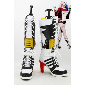 Suicide Squad Harley Quinn Boots High Heel Cosplay Shoes