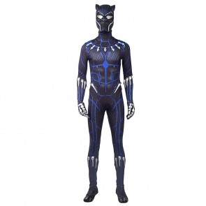 T'Challa Blue Costume For Black Panther 2018 Cosplay