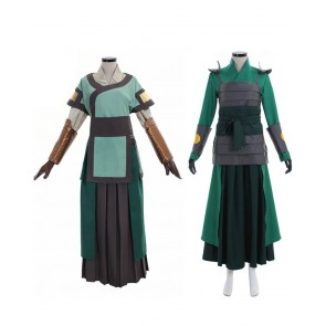 The Last Airbender Kyoshi Warriors Cosplay Costume