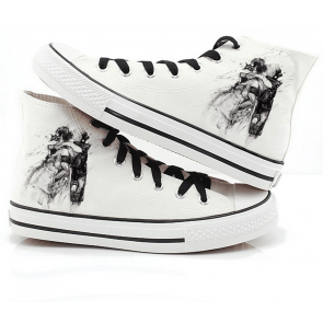 Tokyo Ghoul Canvas Shoes White Sneakers Cosplay Shoes