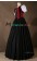 Gothic Lolita Vintage Ruffles Frill Strappy Short Puff Sleeves Floor Length Dress