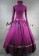 Lolita Vintage Reenactment Flower Printed Frilled Brocaded Ball Gown Dress